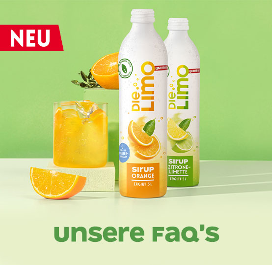 FAQs Die Limo Sirup - 1€ Rabatt Aktion (mobile)