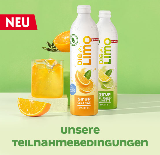 Teilnahmebedingungen Die Limo Sirup - 1€ Rabatt Aktion (mobile)